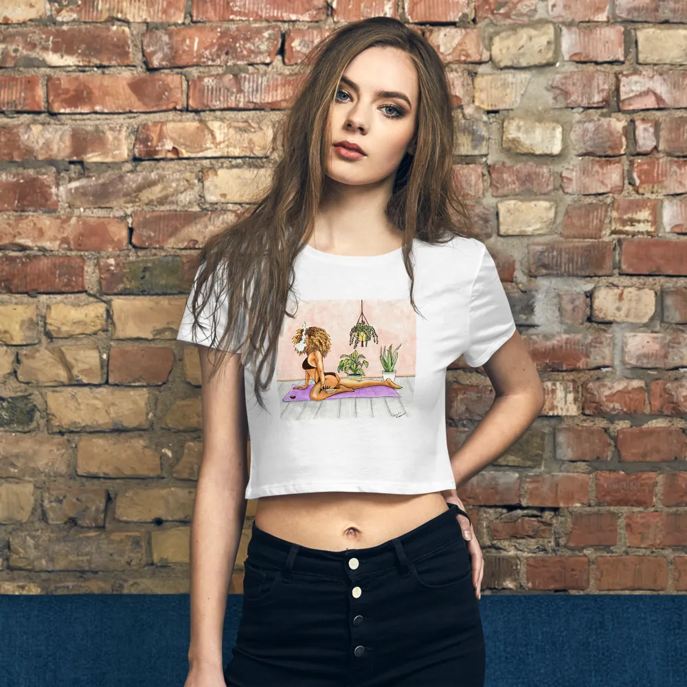 Smoking Yoga Goddess Crop-Top
