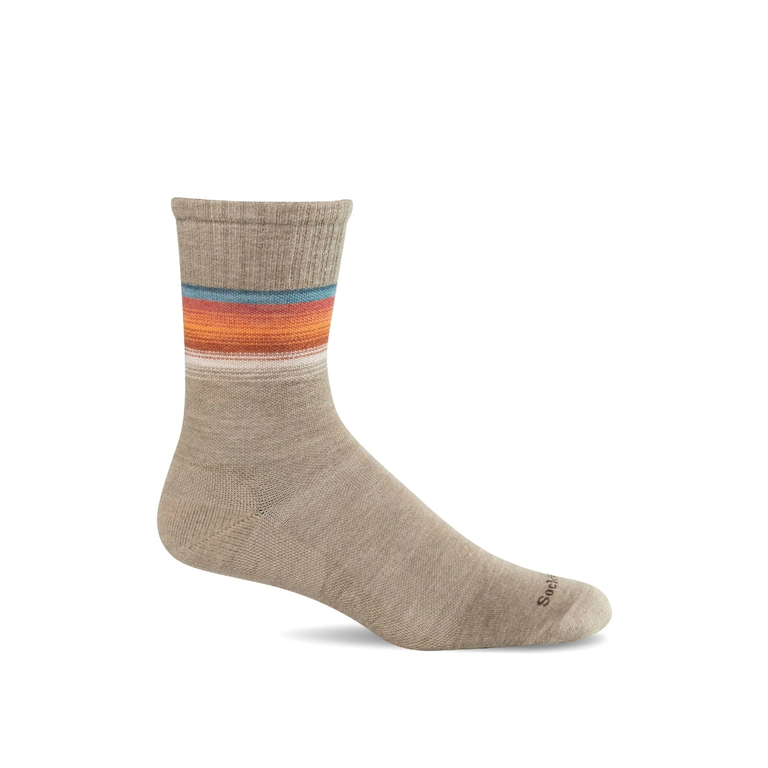 Sockwell Mens Plantar Cush Crew II Firm Compression Crew Socks
