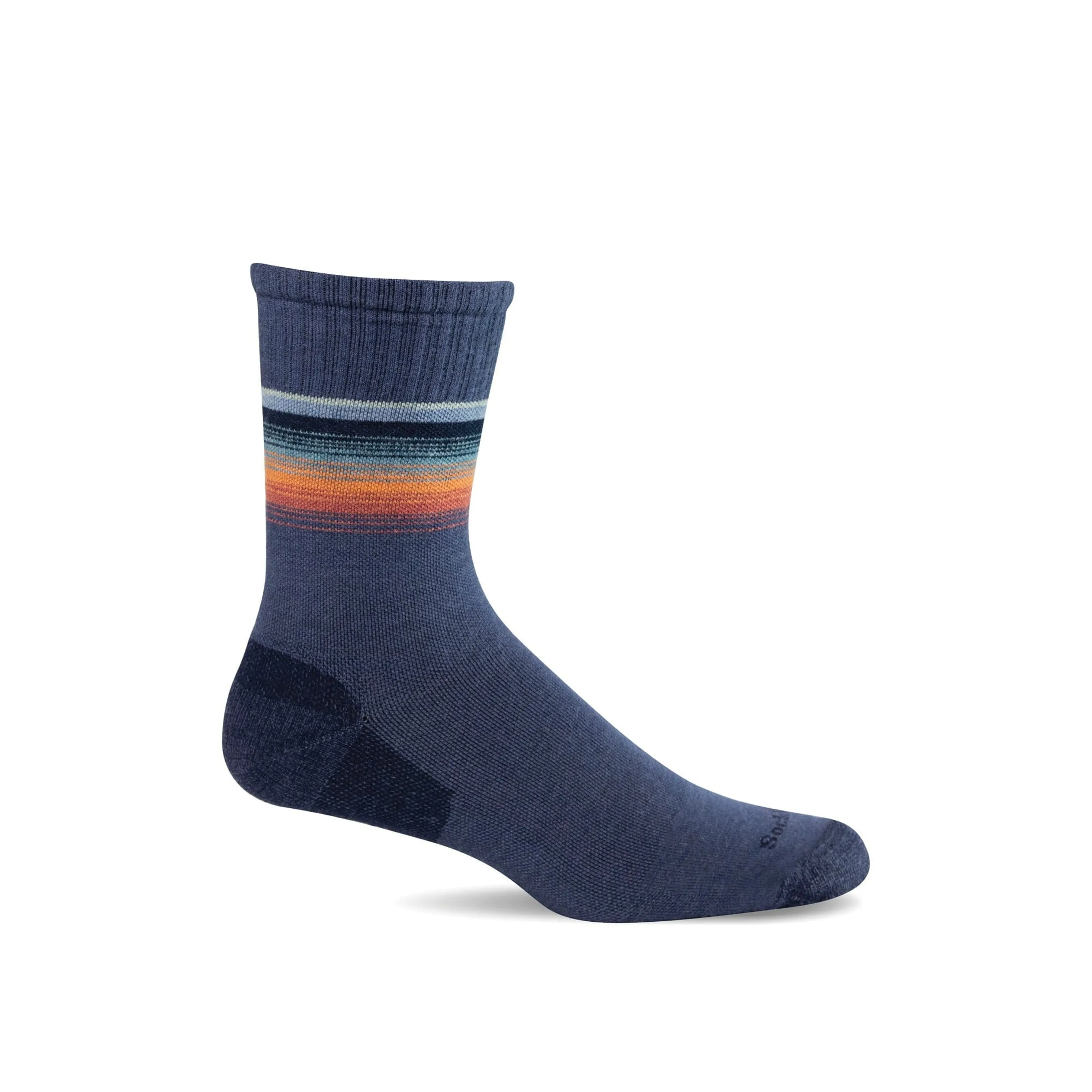 Sockwell Mens Plantar Cush Crew II Firm Compression Crew Socks