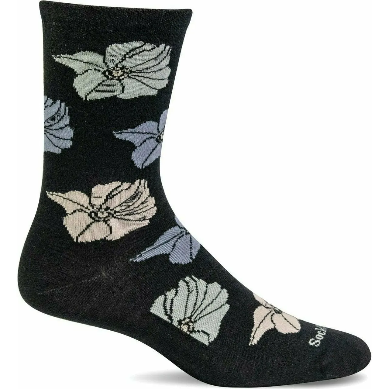 Sockwell Womens Big Bloom Essential Comfort Crew Socks