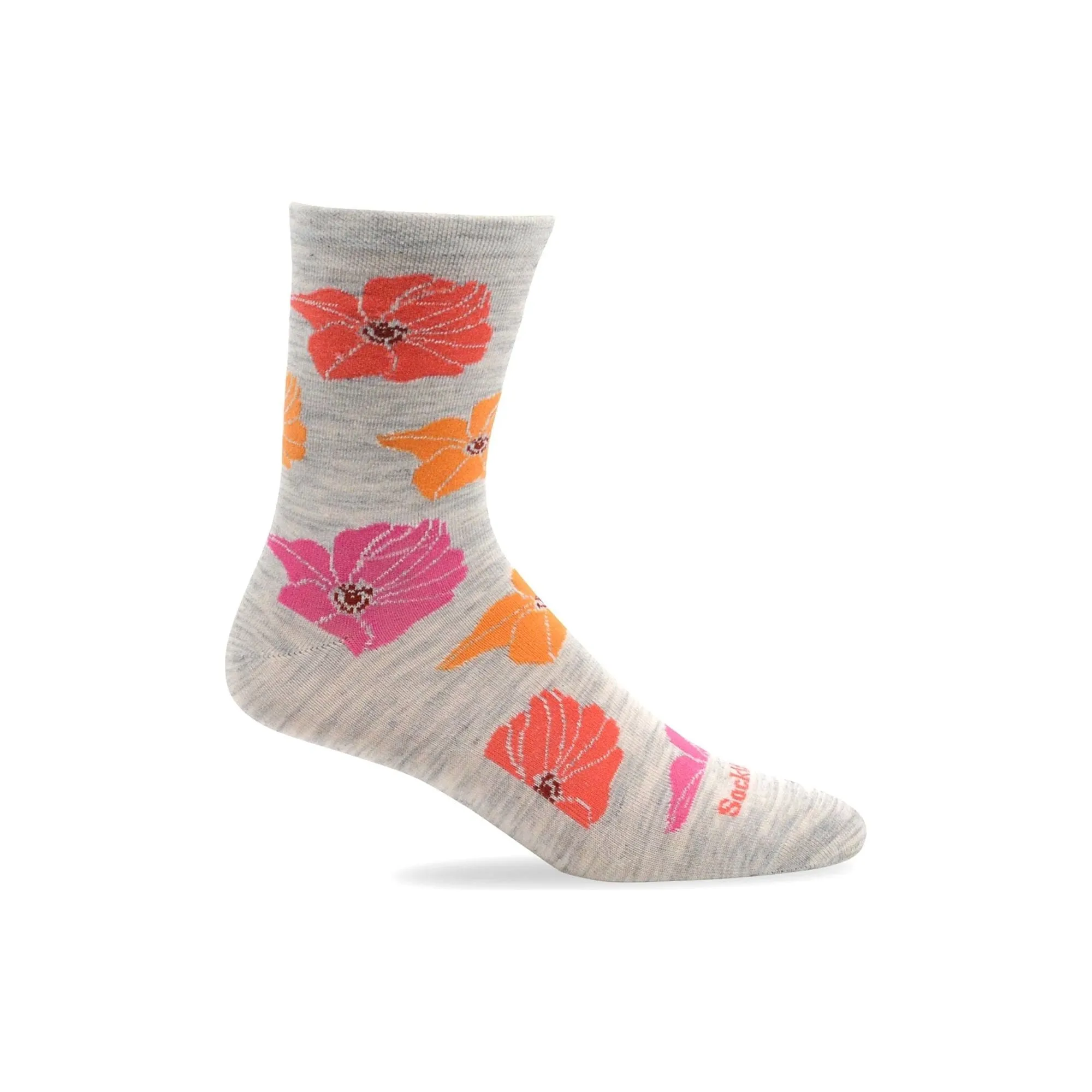 Sockwell Womens Big Bloom Essential Comfort Crew Socks