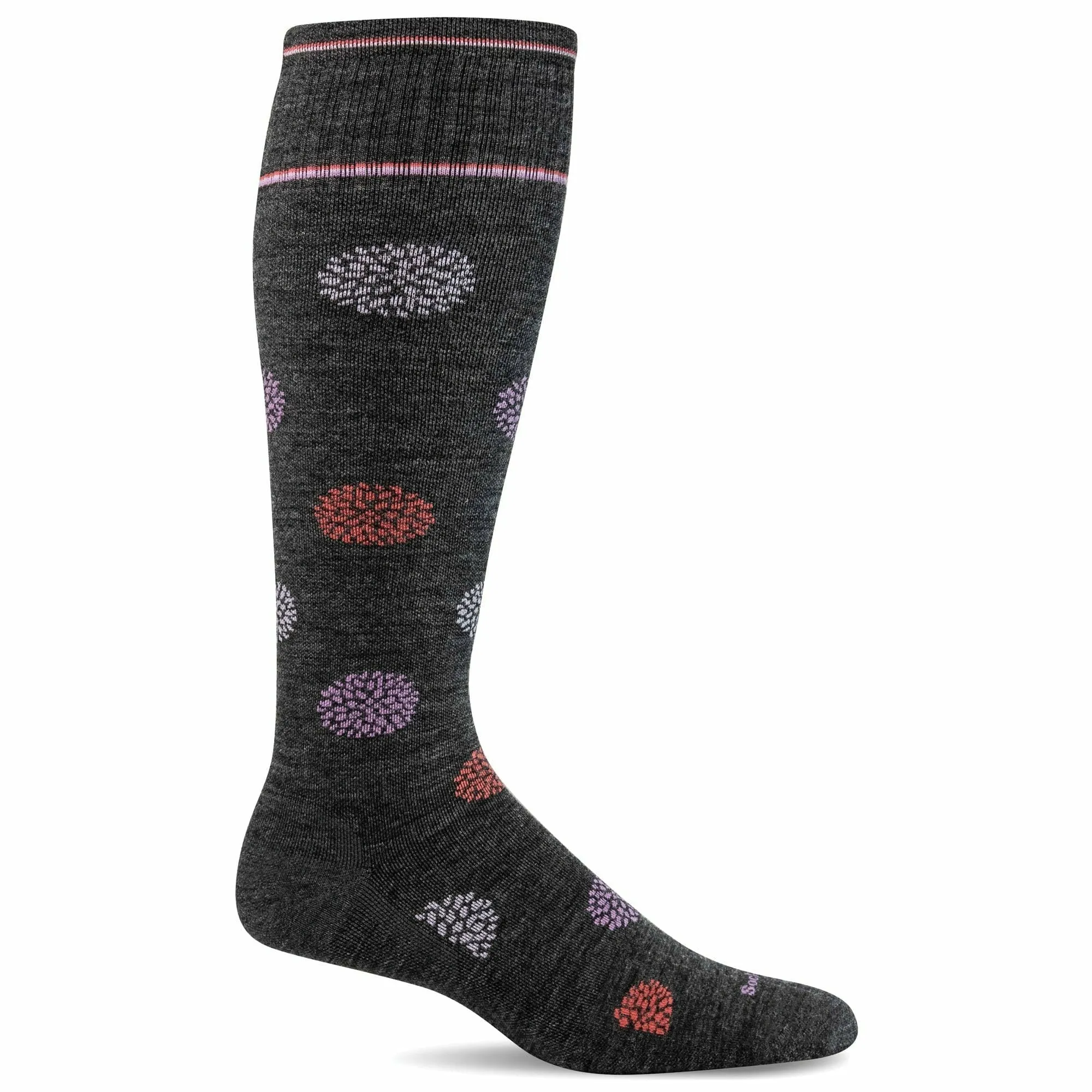 Sockwell Womens Full Bloom Moderate Compression Wide Calf Fit Socks