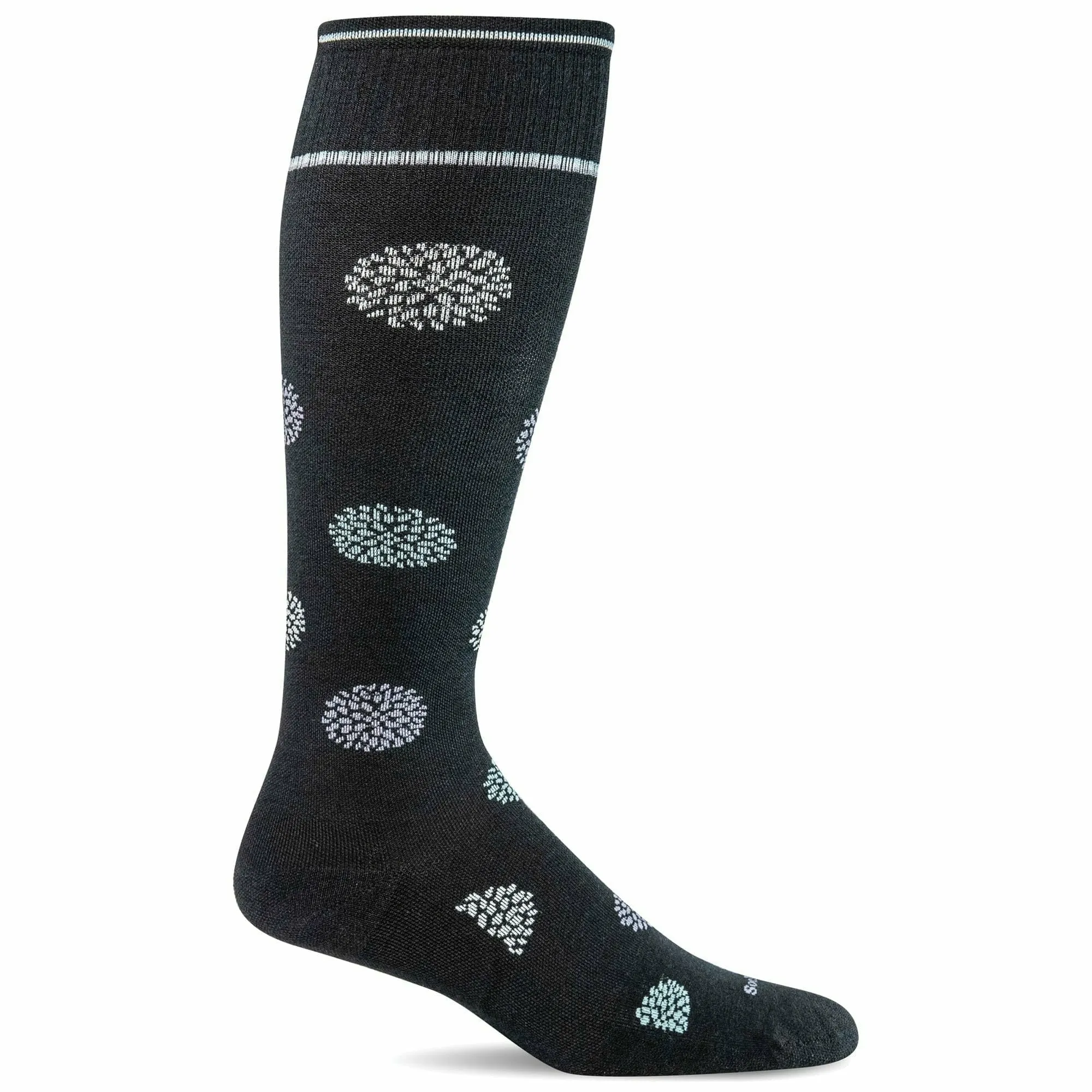 Sockwell Womens Full Bloom Moderate Compression Wide Calf Fit Socks