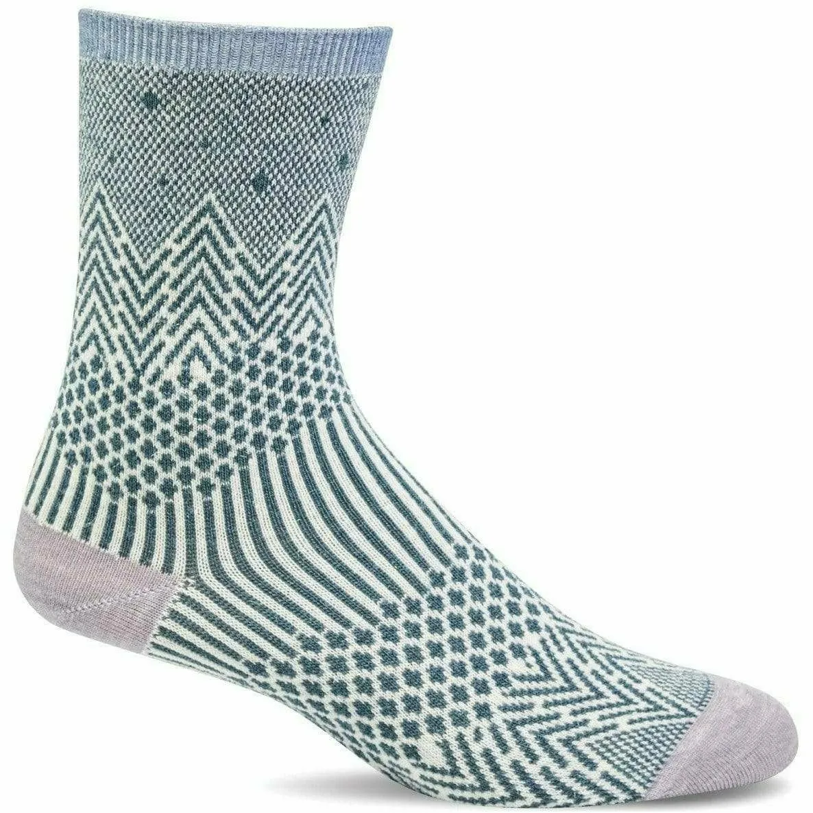 Sockwell Womens Mountain Jacquard Essential Comfort Crew Socks