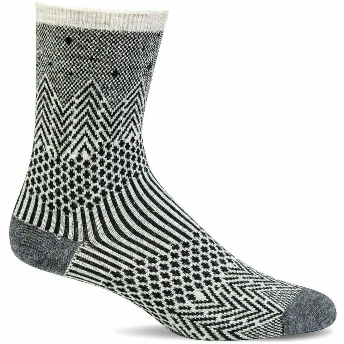 Sockwell Womens Mountain Jacquard Essential Comfort Crew Socks