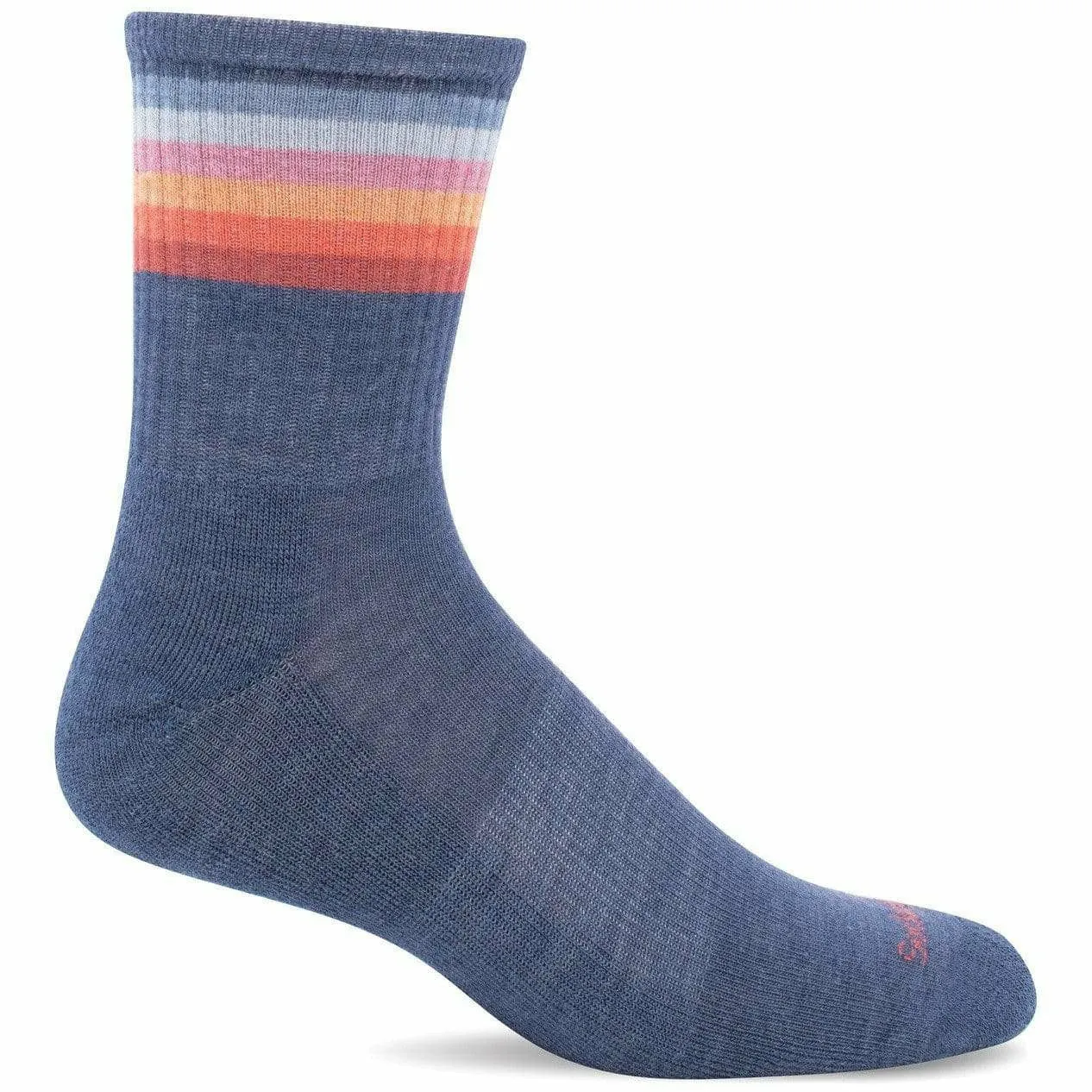 Sockwell Womens Vintage Volley Essential Comfort Crew Socks