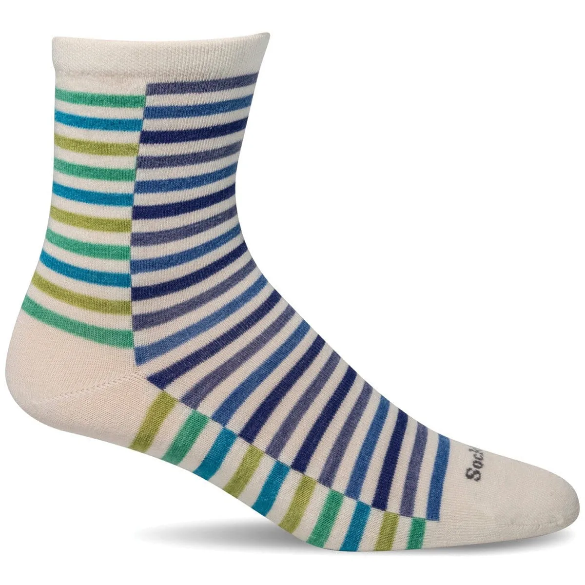 Sockwell Womens Zip Essential Comfort Crew Socks