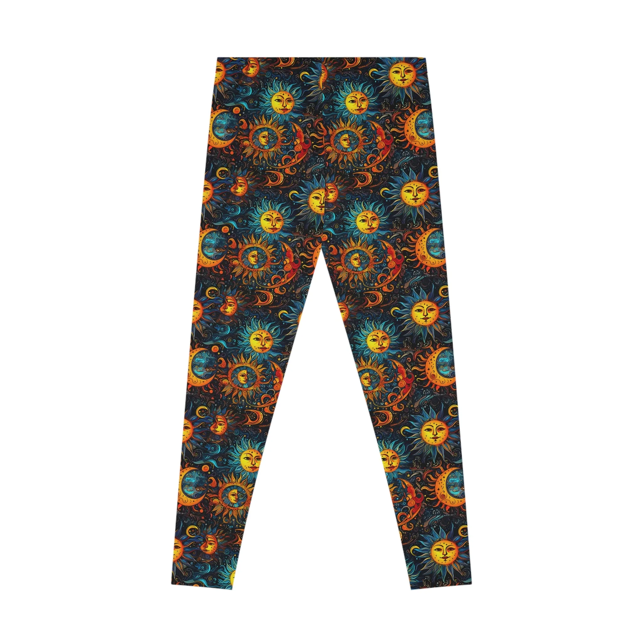 Solar Dreams Stretchy Leggings - Cosmic Yoga Pants for Freedom and Comfort