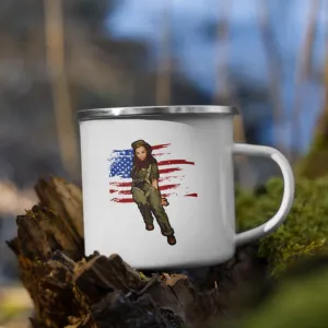 Soldier Girl Happy Camper Mug