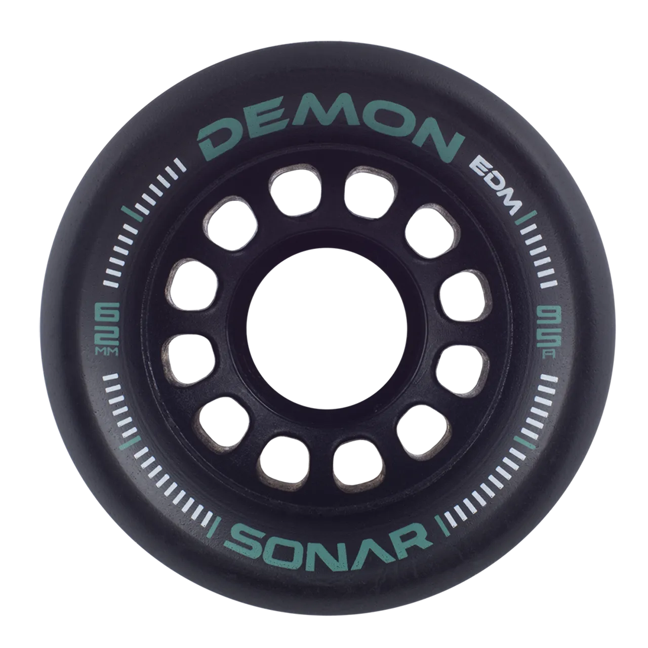 Sonar Demon Wheels Black 62mm 95A 4 Pack