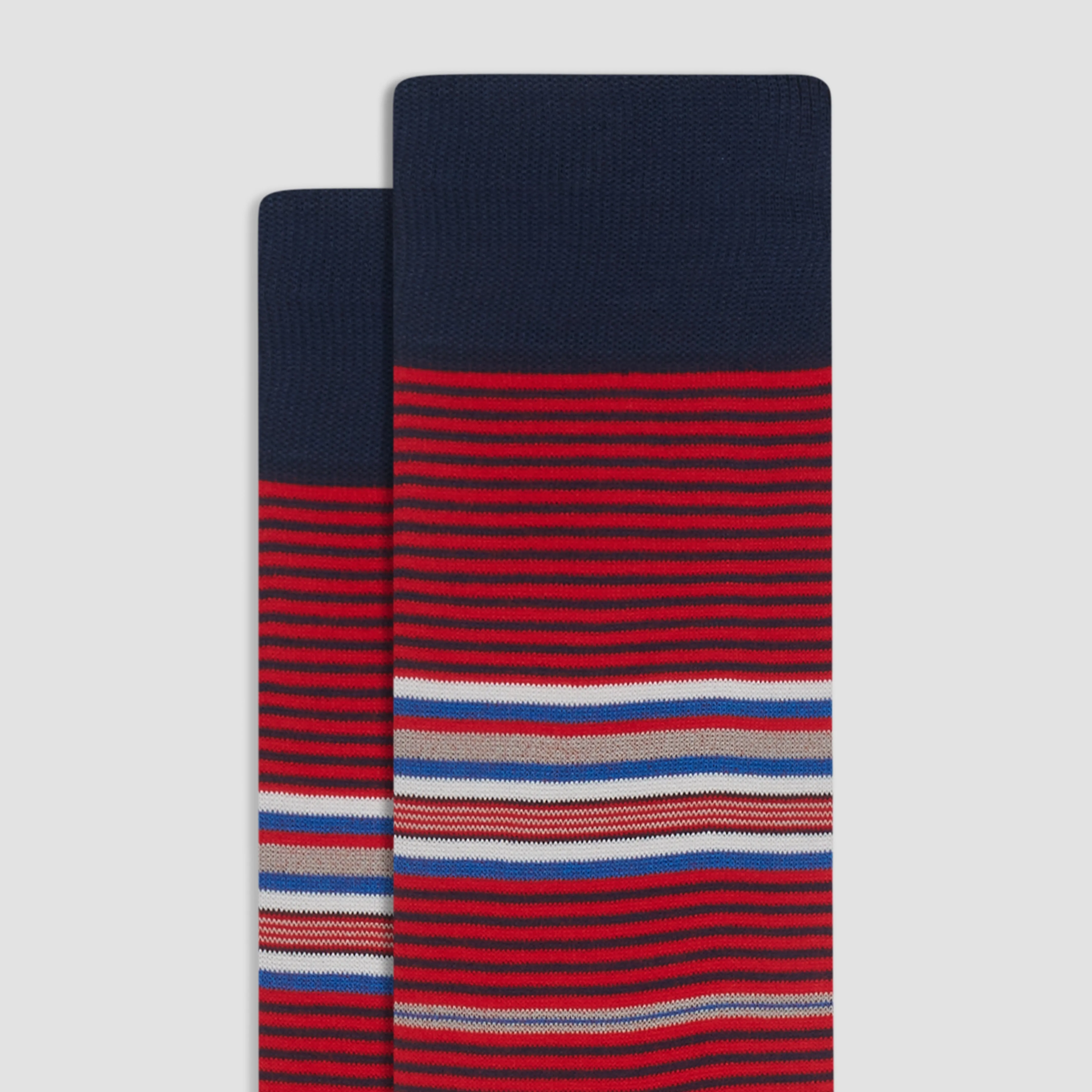 Striped Mid-Calf Socks