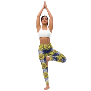 Sunflower positivity - Hibiscus Surfwear - Ethical Yoga Leggings