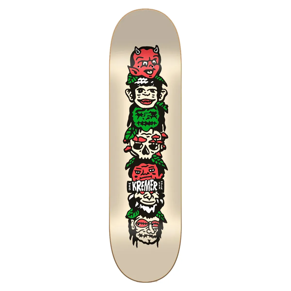 Tabla Skate Sk8mafia Piled Kremer 8.25   Lija