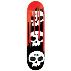 Tabla Skate Zero 3 Skull Blood Black 8.25   Lija