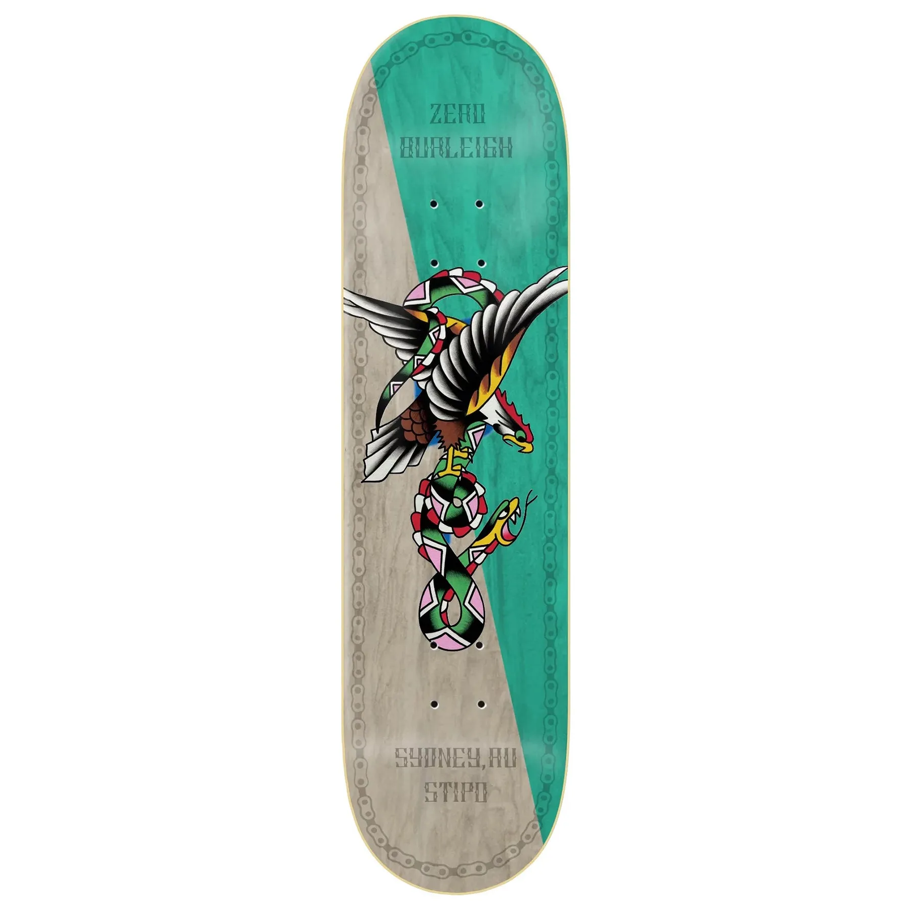 Tabla Skate Zero Burleigh Stipo 8.5   Lija