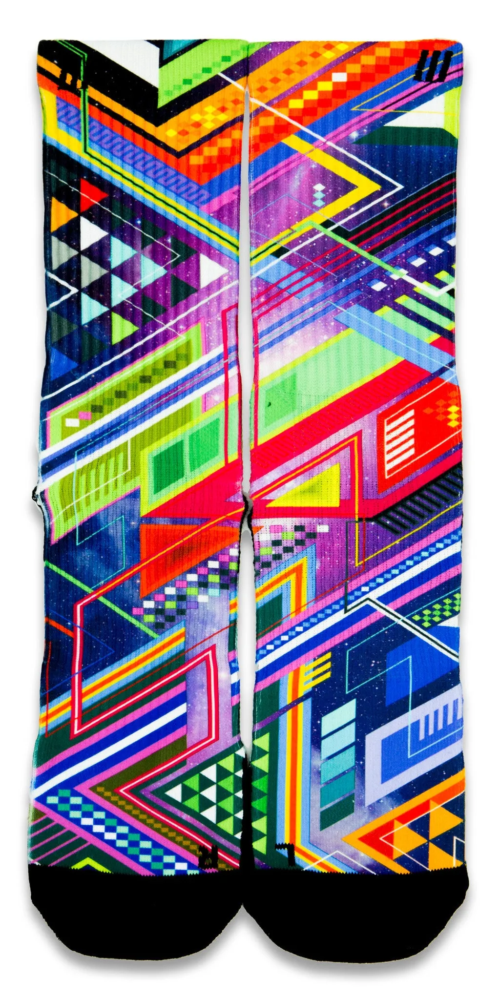 The Purple Grid CES Custom Socks