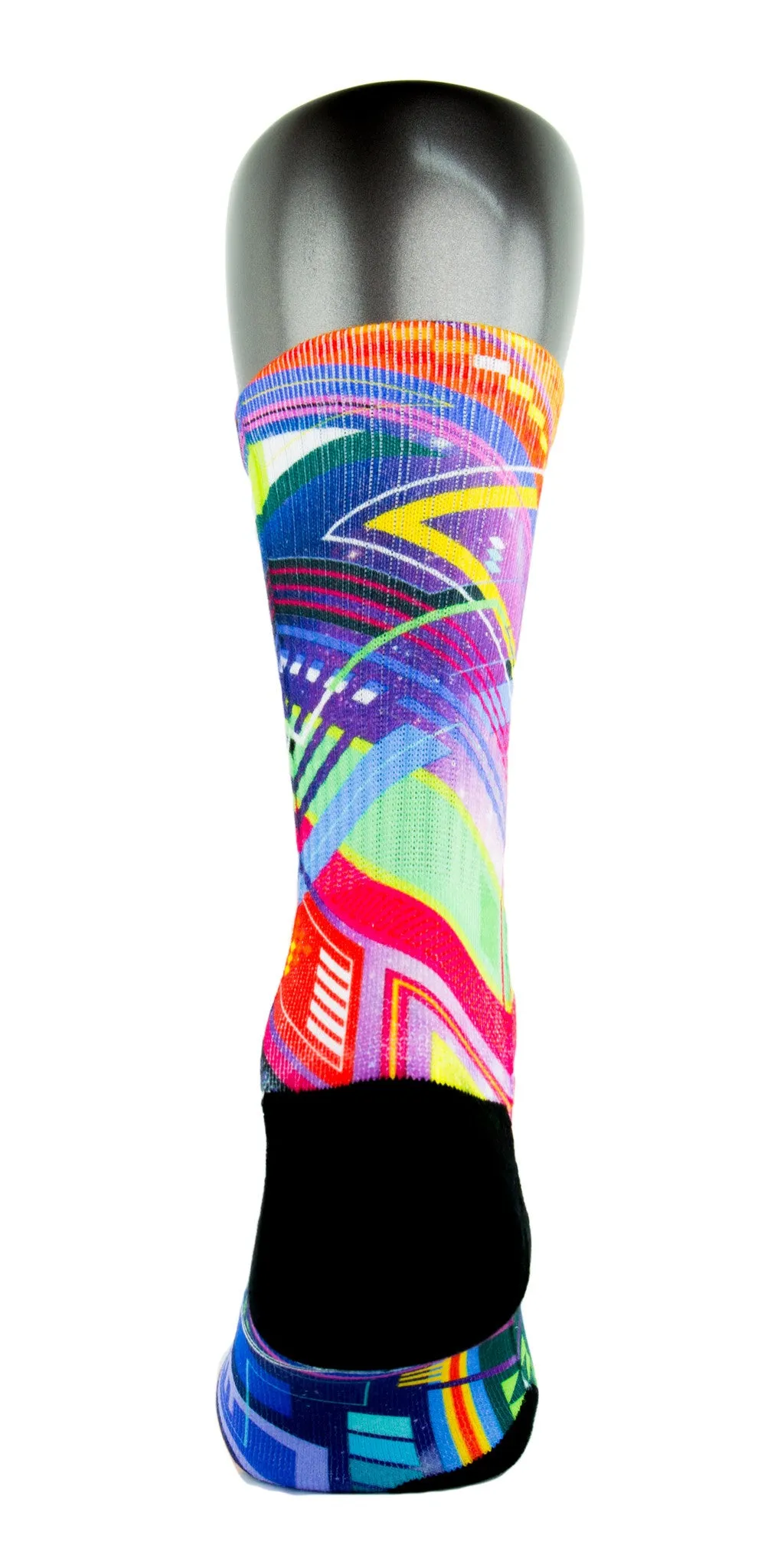 The Purple Grid CES Custom Socks