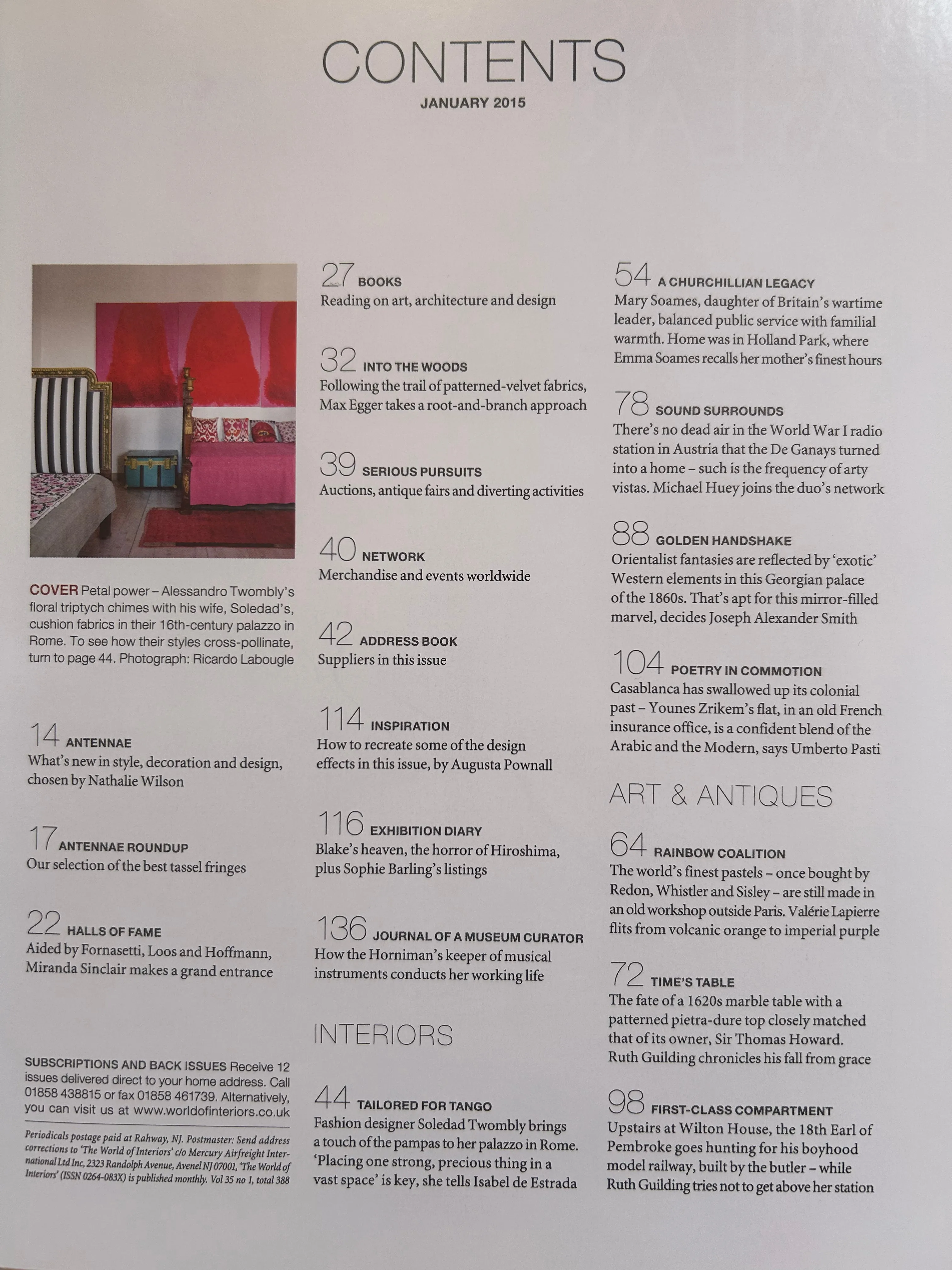 The World of Interiors - January 2015