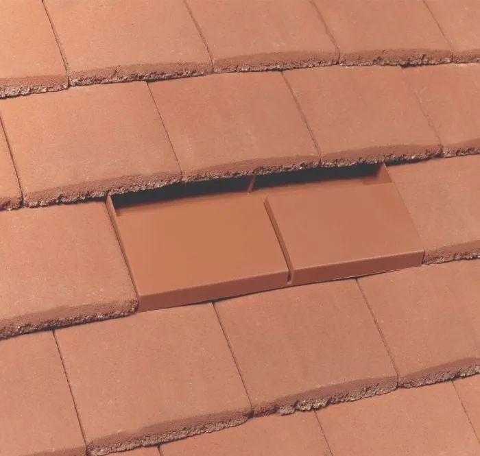Timloc Low Profile Plain Roof Tile Vent - Terracotta