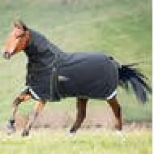 TKBLA781-81"-Black Winter Storm Cheeta 300 Rug & Neck