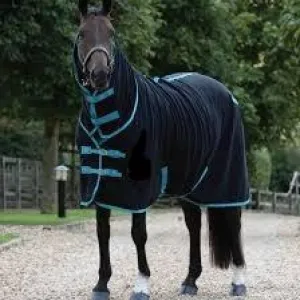 TKPF3022-76"-Nvy Teal Cooler Fleece Cool Down Combo