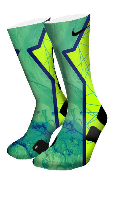 Turbo Green Hero Custom Elite Socks