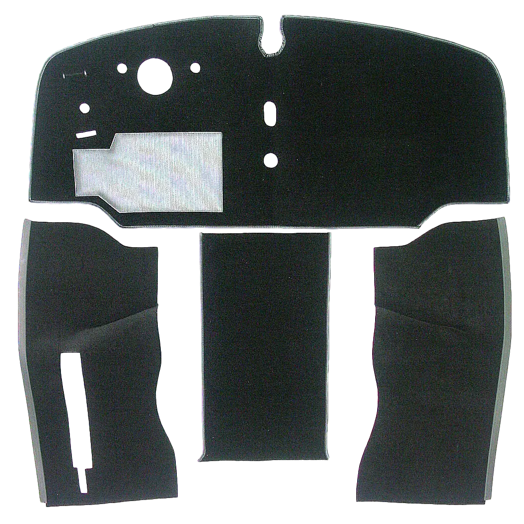 TYPE 2 VAN 1968-72 COMPLETE FRONT CARPET SET LHD