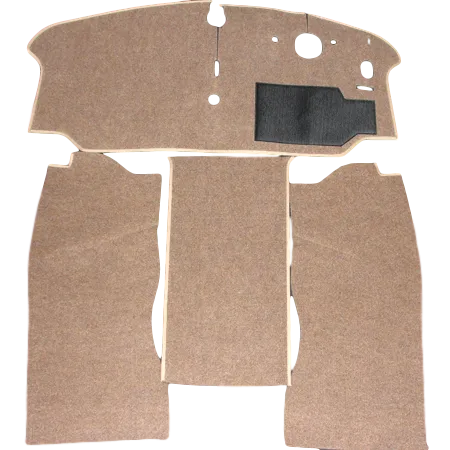 TYPE 2 VAN 1973-79 COMPLETE FRONT CARPET SET RHD NARROW WEAVE