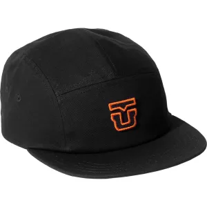 Union 5 Panel Hat Black Orange