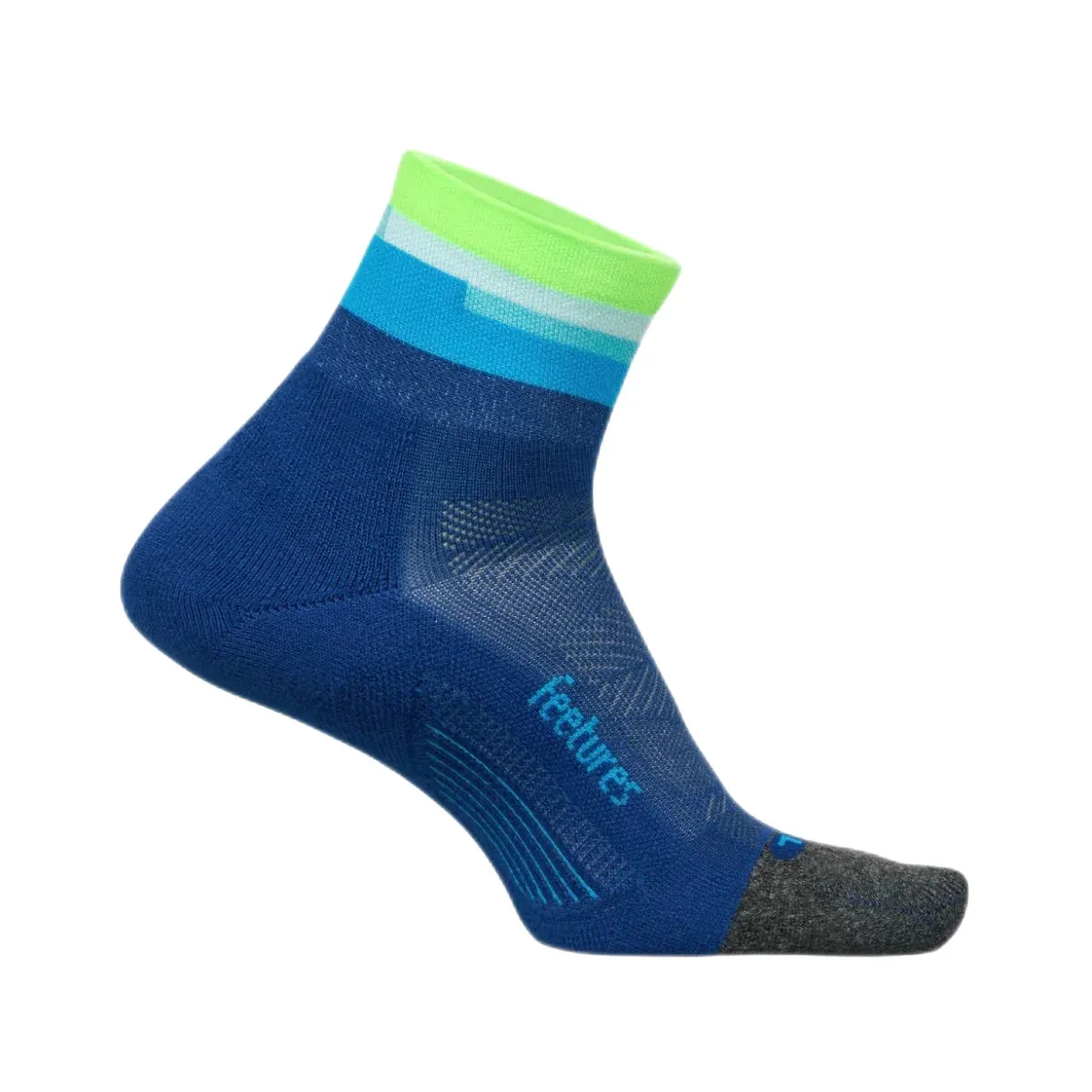 Unisex Feetures Elite Light Cushion Quarter Socks