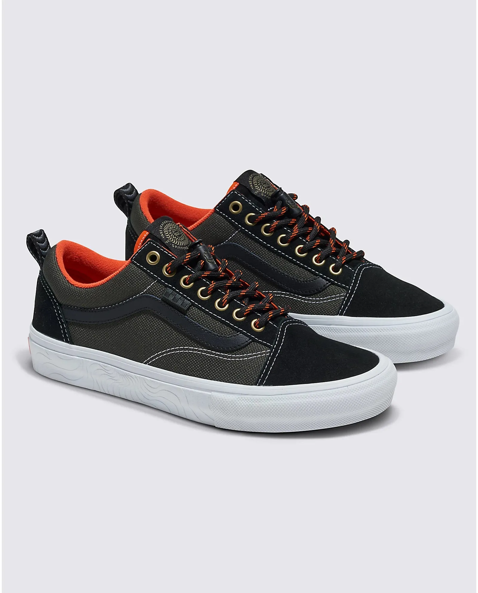 Vans X Spitfire Wheels Skate Old Skool Shoe Black Flame