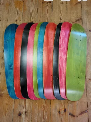 Venom Varnished Blank Skateboard Decks - Assorted Colors, Maple Wood, Perfect for Custom Art, DIY Projects, and Furniture - Cruiser Shape