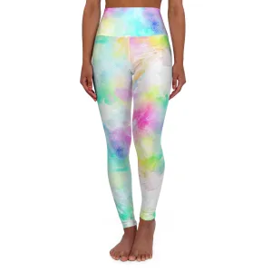 Vibrant High Waisted Yoga Leggings - Colorful Activewear for Fitness Enthusiasts