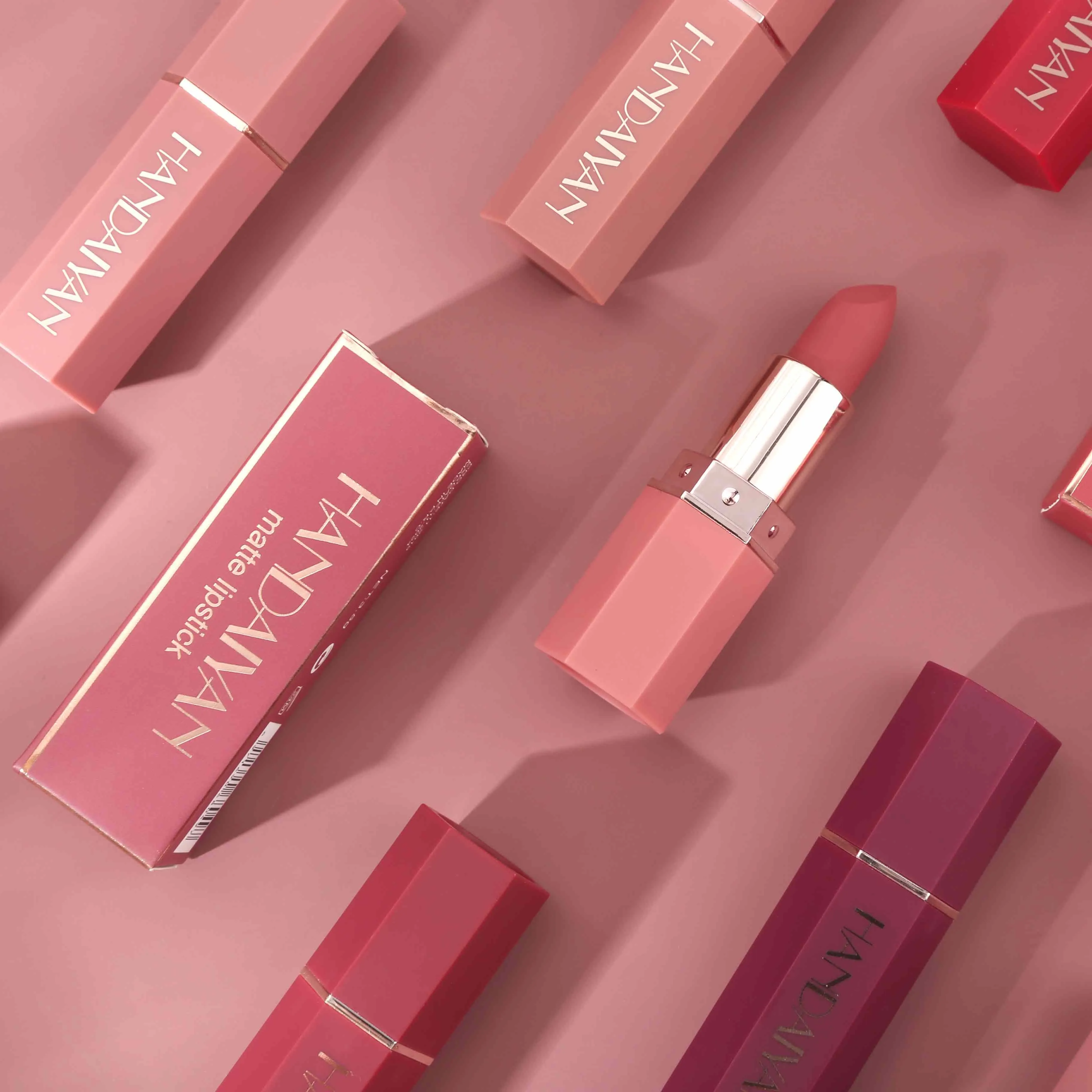Waterproof Nude Matte Lipstick - Long-lasting, 6 Color Set