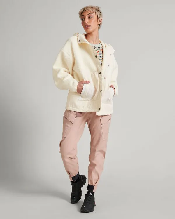 WOMEN'S CO-Z HIGH PILE JACKET - NATURAL