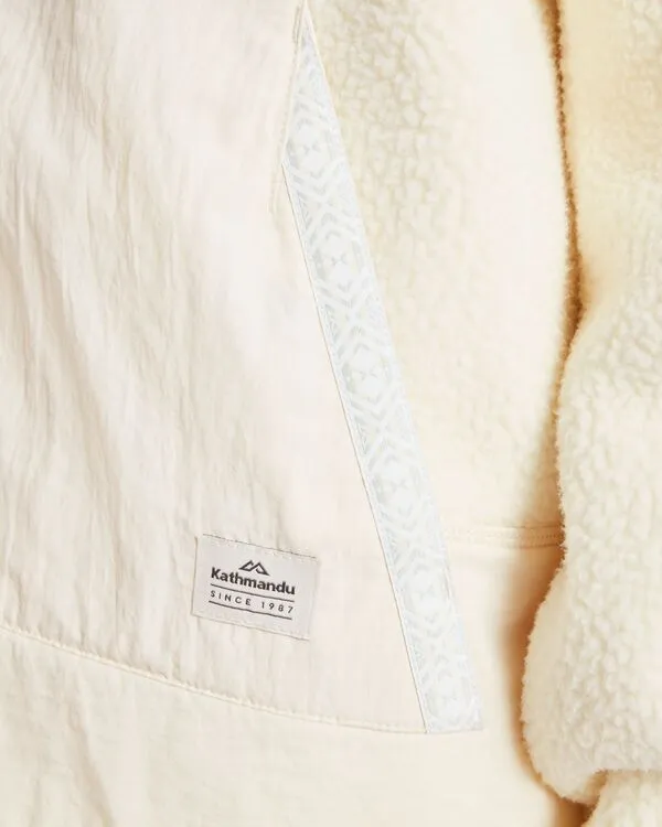 WOMEN'S CO-Z HIGH PILE JACKET - NATURAL
