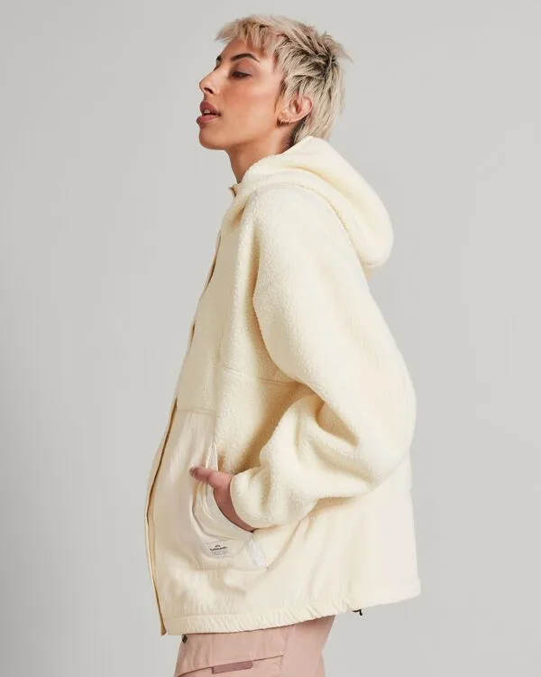 WOMEN'S CO-Z HIGH PILE JACKET - NATURAL