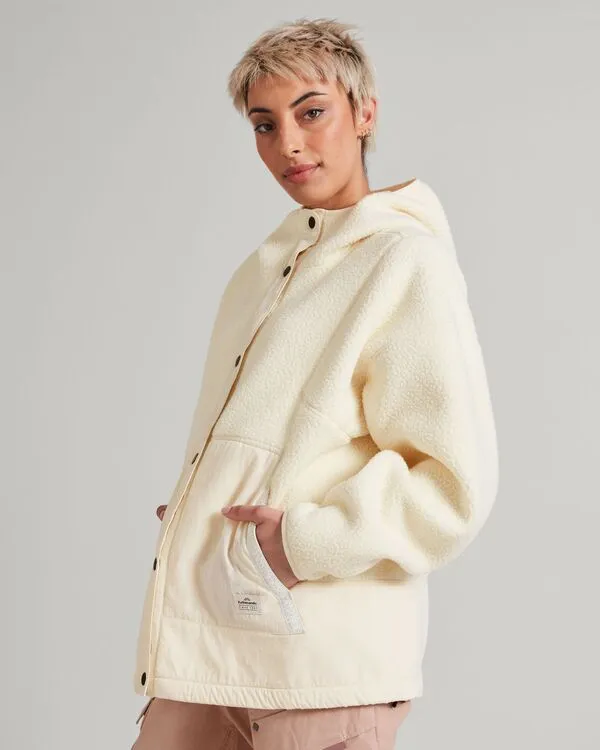 WOMEN'S CO-Z HIGH PILE JACKET - NATURAL