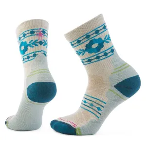 Women's Hike Retro Floral Mid Crew Socks - SW002689