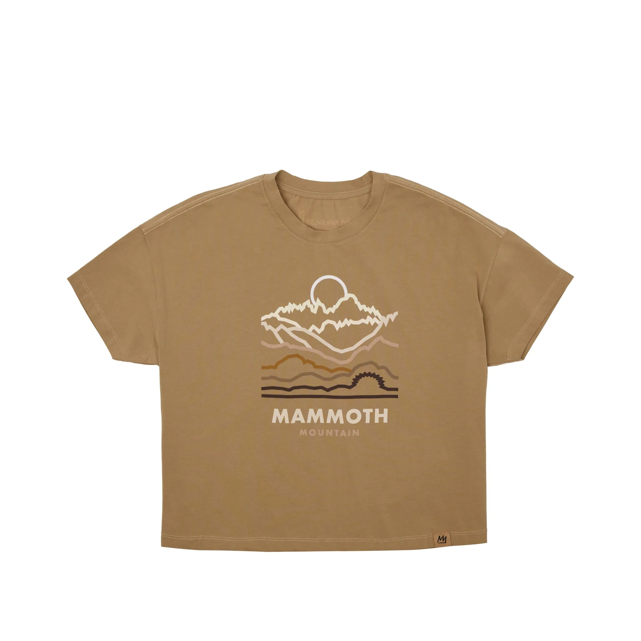 WOMENS MOUNTAINSCAPE BOXY SS TEE