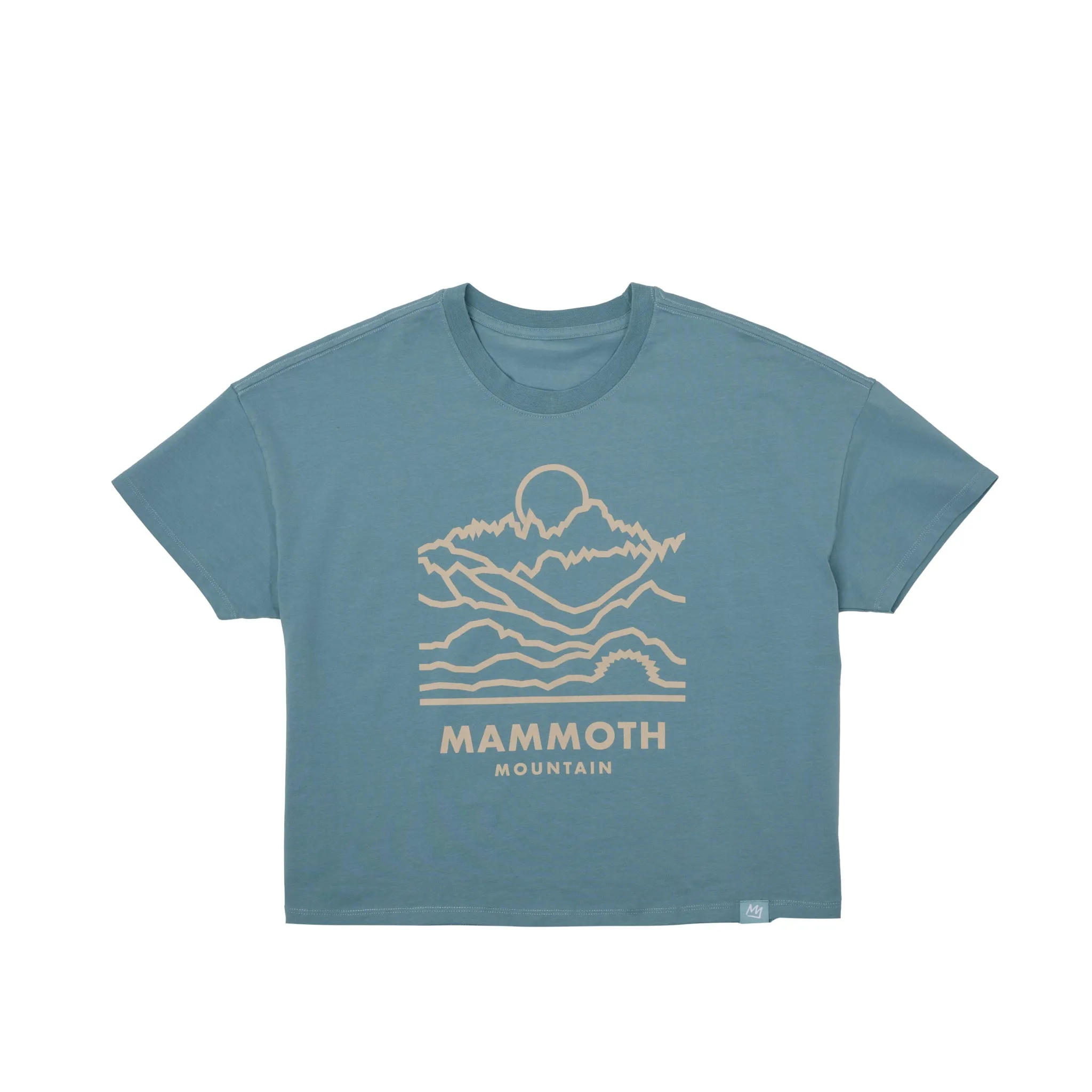 WOMENS MOUNTAINSCAPE BOXY SS TEE
