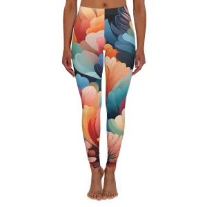 Women's Spandex Leggings - Philomena Kinkaku-ji Art Deco