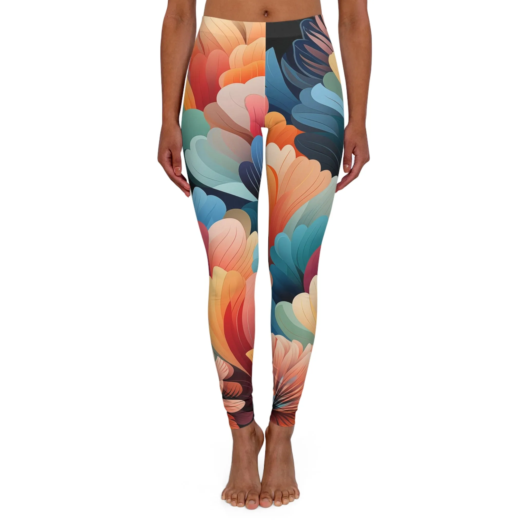 Women's Spandex Leggings - Philomena Kinkaku-ji Art Deco