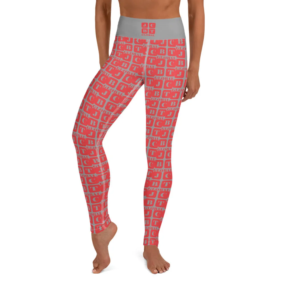 Yoga Leggings "2021-0111 Gray (Red Logo)"