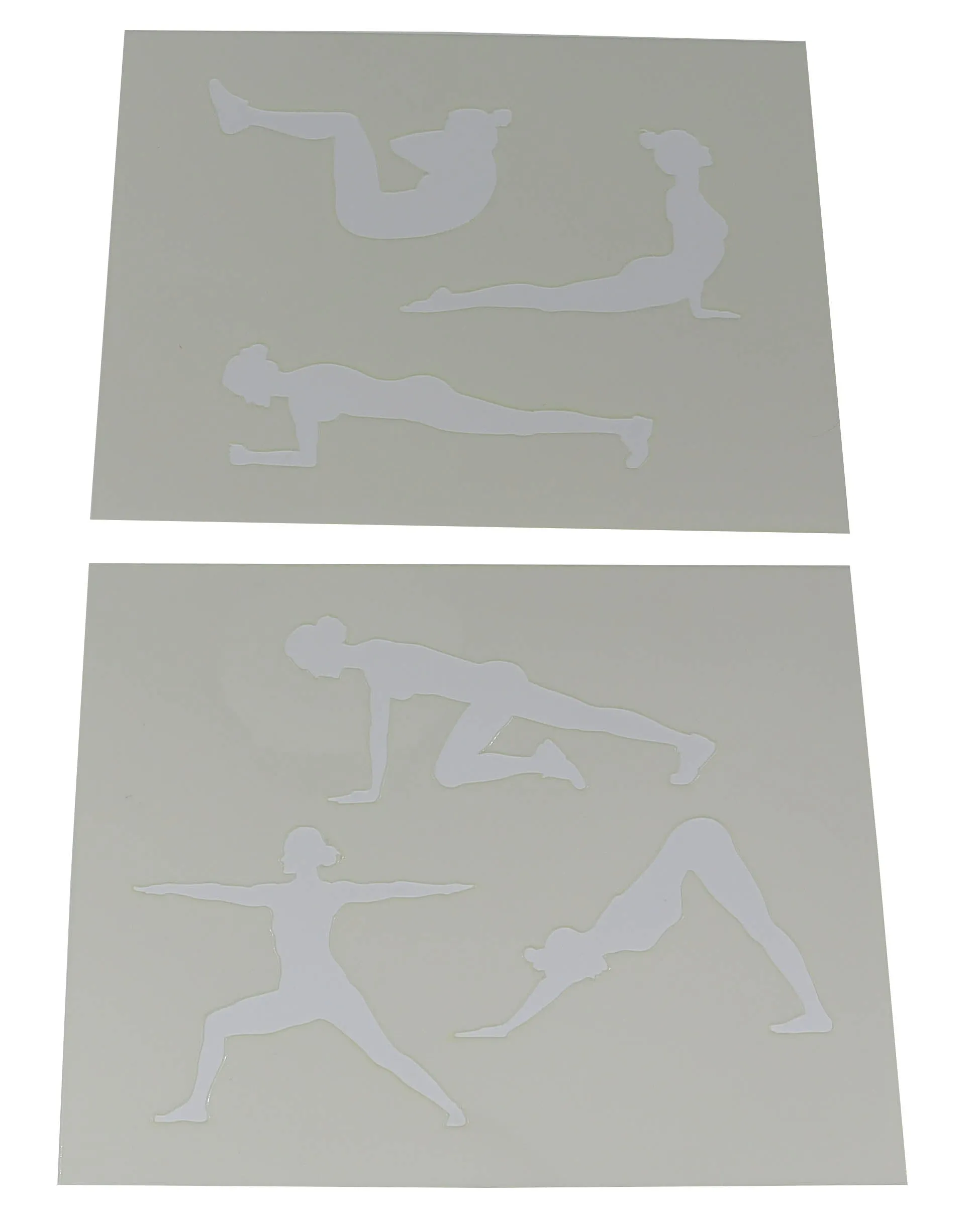 Yoga Stencils- Women-2 Piece Set -14 Mil Mylar
