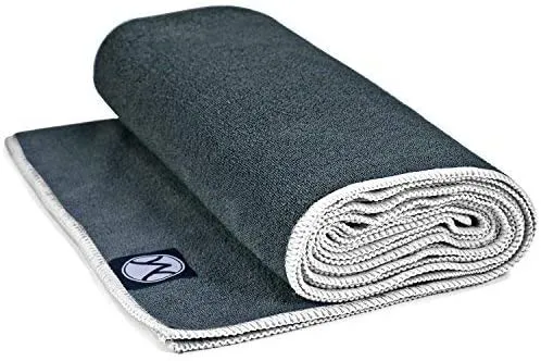 Youphoria Yoga Towel 24 x 72 - Microfiber Non Slip Yoga Mat Towel - Skidless Grip, Ultra Soft and Sweat Absorbent