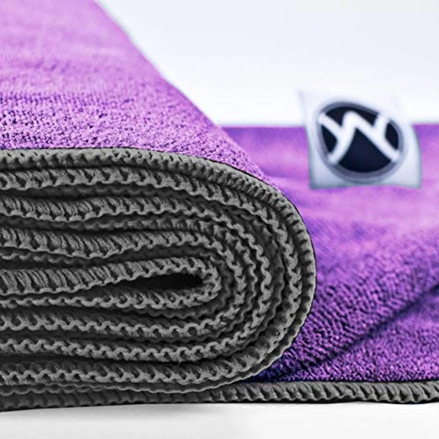 Youphoria Yoga Towel 24 x 72 - Microfiber Non Slip Yoga Mat Towel - Skidless Grip, Ultra Soft and Sweat Absorbent