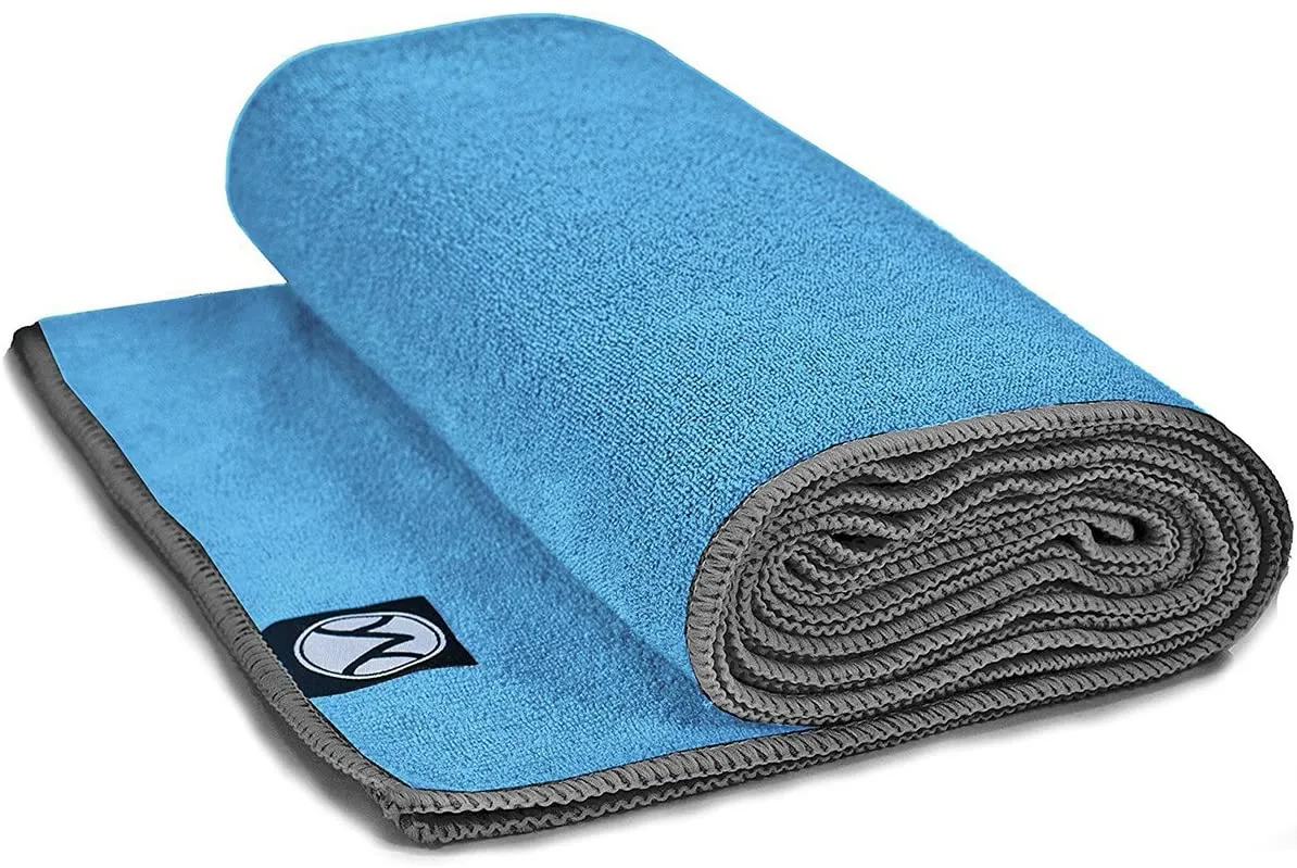 Youphoria Yoga Towel 24 x 72 - Microfiber Non Slip Yoga Mat Towel - Skidless Grip, Ultra Soft and Sweat Absorbent