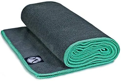 Youphoria Yoga Towel 24 x 72 - Microfiber Non Slip Yoga Mat Towel - Skidless Grip, Ultra Soft and Sweat Absorbent