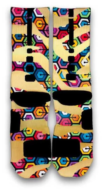 Zebra Hexapod Custom Elite Socks